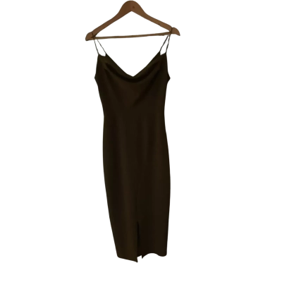 CHANCERY Womens  Size 10 Shoestring Strap Dress Khaki 