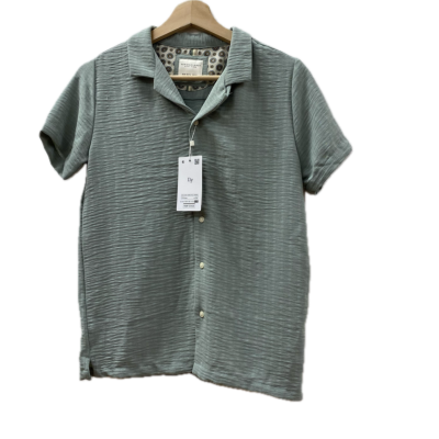 Denim & Flower Kids Shirt Size 13/14 green 