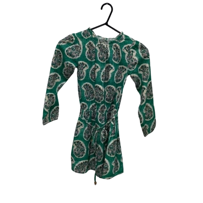 Kids Country Road Long Sleeve Green Dress Size 8