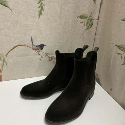 Lemon Jelly Womens  Size 38 Faux Velvet Boots Black  