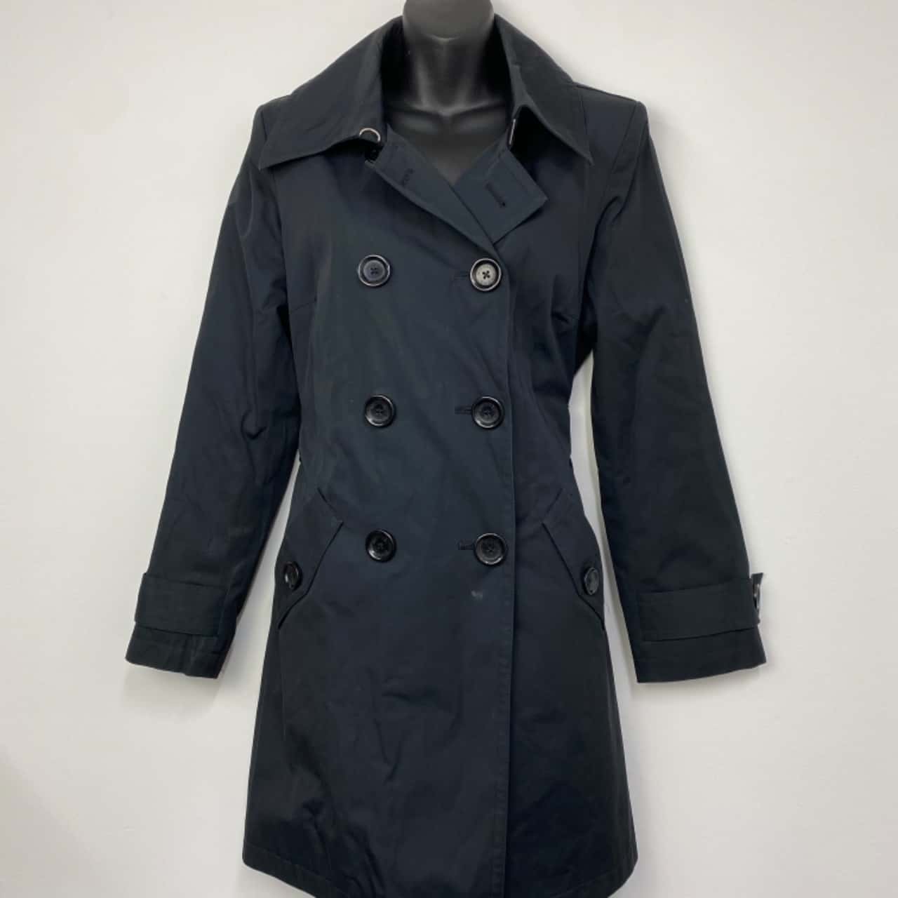 michael kors black trench coat