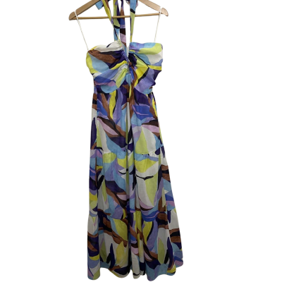 Seafolly Womens  Size S Halter Neck Midi Dress Multicolored Print NEW with Tags