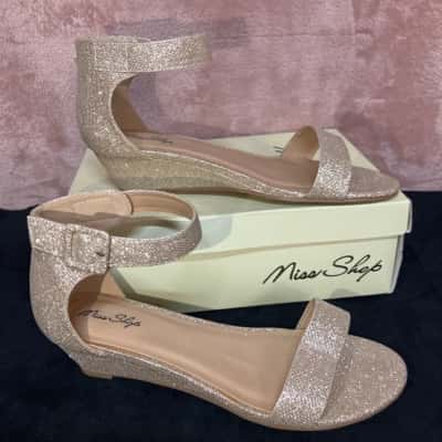Miss Shop Women's  Size 10 Bridgette Sandals Champagne