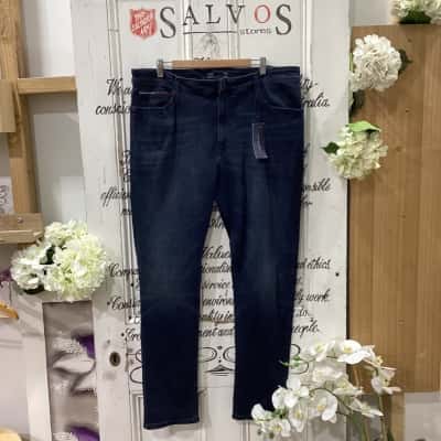 Tommy Hilfiger / Tommy Jeans Brand! BNWT RRP $180.00! THE SIMON SKINNY FIT JEAN!! Unisex  Size 32 / 40 Skinny Leg Pants Navy Blue 