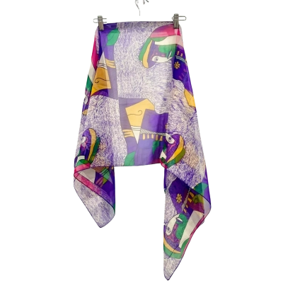 Vintage Picaso Print Scarf 
