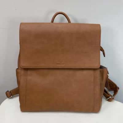 BNWOT Vanchi Emmy Square Satchel/Backpack Brown