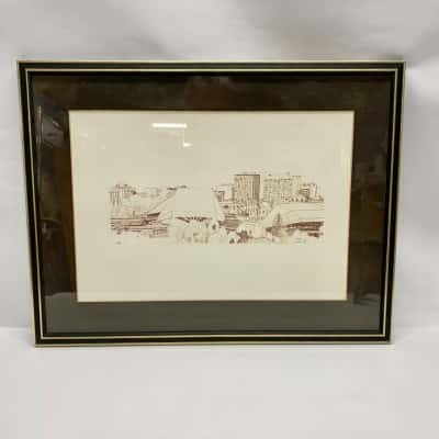 Vintage 1991 Etching Print of Adelaide by Dugdale, Number 12 out of 20