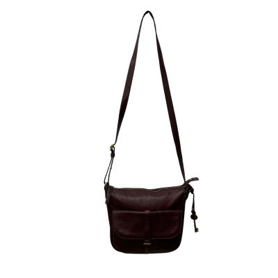 Fossil Womens Cross Body Bag Maroon 