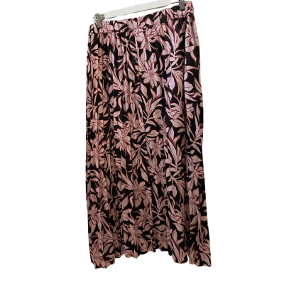 Atmos&Here Womens  Size 14 Pleated Skirt Black  / Pink  