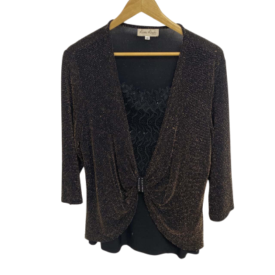  Ricki Renee Womens  Size 18 Black  / Gold Top
