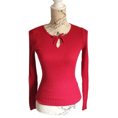 Princess Highway Womens  Size 8 Long Sleeve Top Red BNWT