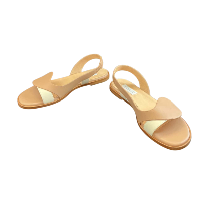 Gabriela Hearst Womens Designer Pippa Sandals Size 38.5 Beige / Cream / Nude 