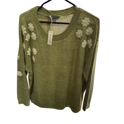 Suzannegrae Womens  Size XXL Green Floral Jumper 