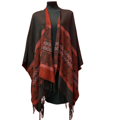  Womens  Size One Size Black  / Red Over Shoulder Cover-all/Scarf