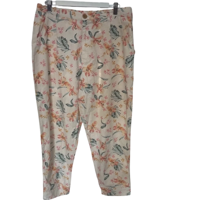 Mambo Womens  Size 12 Cream / Floral Pants