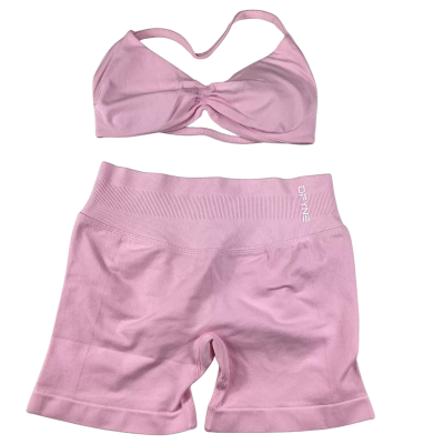  DFYNE Bra & Bike Shorts - Pink Size S 