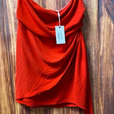 Fresh Soul   Size 16 Red strapless dress new 