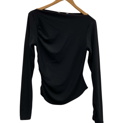 Glassons Womens  Size L Long Sleeve Top Black RRP $29.99