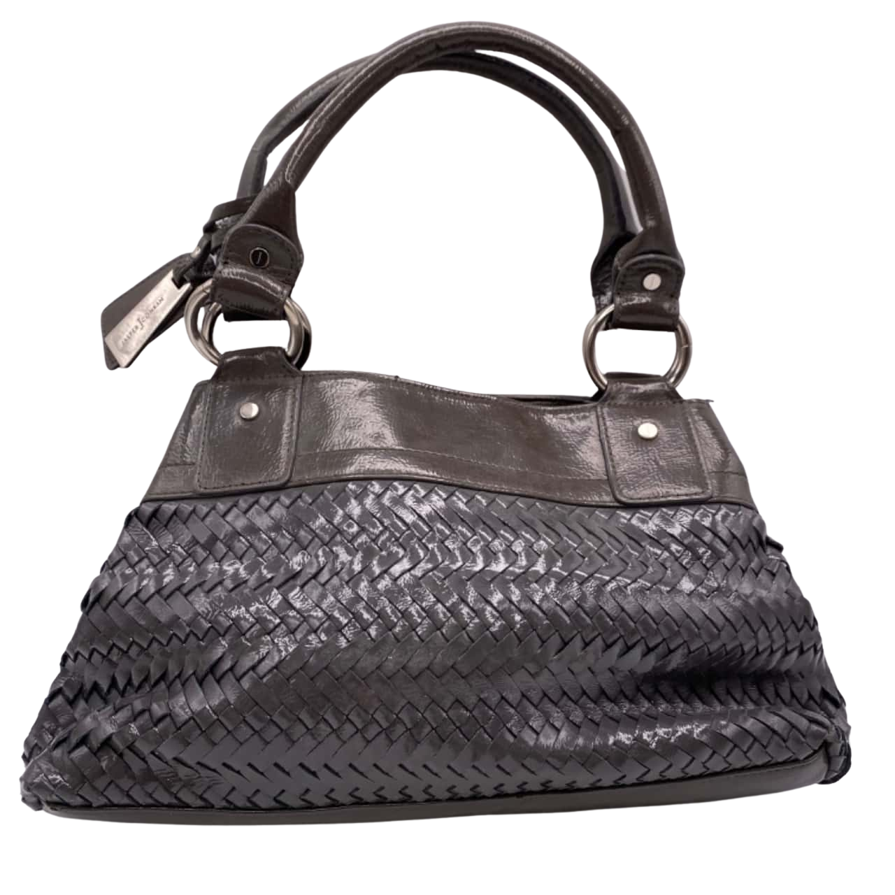 Jasper Conran Womens Woven Handbag Grey SE1679457