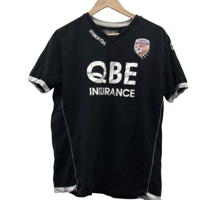 Macron Perth Glory  Size XL Short Sleeve Jersey Black  
