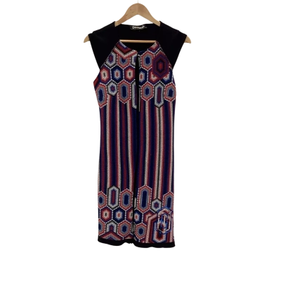 Desigual Womens  Size S Midi Dress Multicoloured 