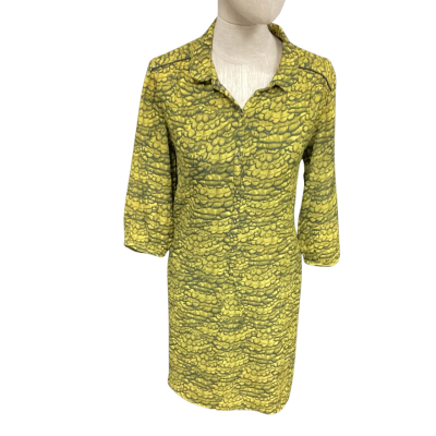 Maison Scotch Womens  Size 2 Maxi Dress Black  / Green / Pattern 