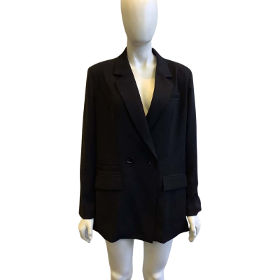BNWT Elka Collective Women's Size 12 Domingo Blazer Black  