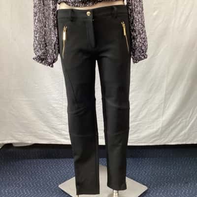 Michael Kors Womens  Size 6 Slim Fit Pants Black  