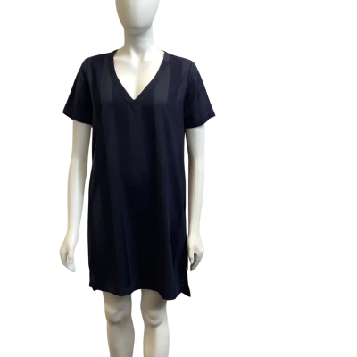 Scotch & Soda Womens  Size S V Neck Striped Mini Dress Navy 