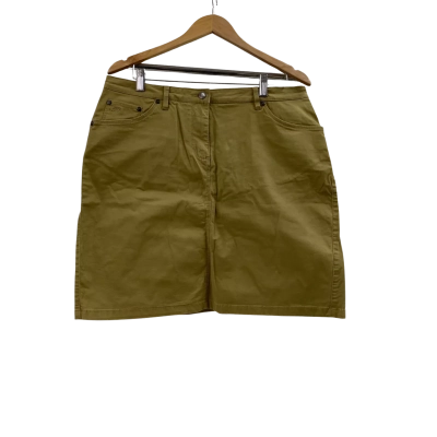 RB Sellars Women's Skirt Size 14 Khaki 