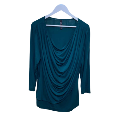 TS Womens  Size XS Long Sleeve Top Turquoise 