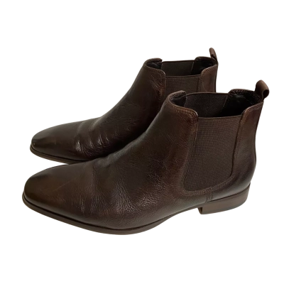 AQ by Aquila Mens  Size 41 Leather Chelsea Boots Brown