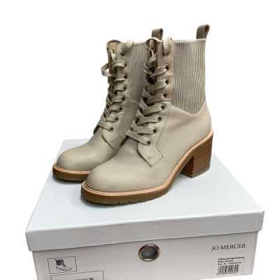  Jo Mercer  Annika Mid Ankle Boots Size 36 in Bone Leather