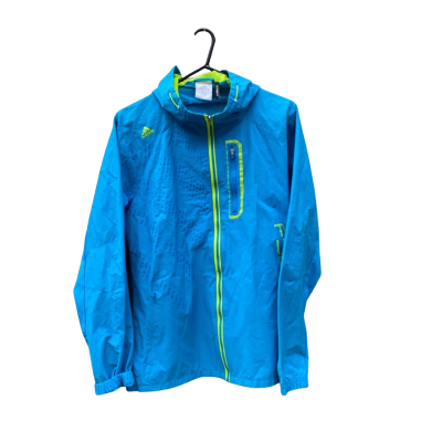 Mens Adidas Size M Hood Jacket Blue / Green 