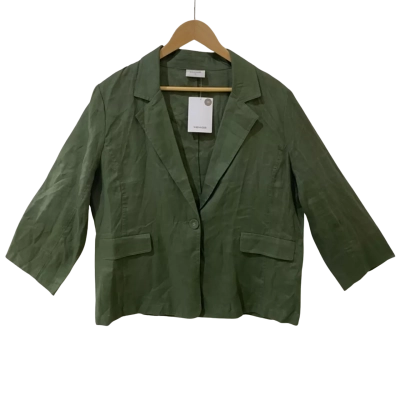 Sussan Womens  Size 16 Long Sleeve Shirt Green 