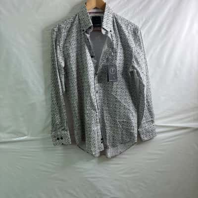Peter Jackson Mens  Size S Long Sleeve Shirt Floral / White 