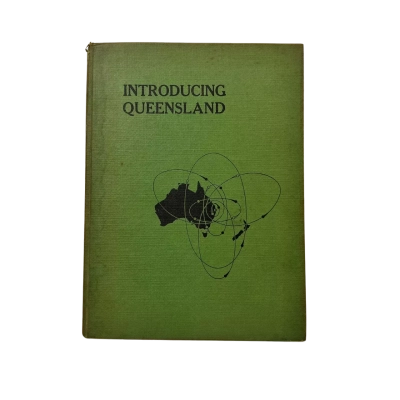 Introducing Queensland 1961 W.H. Bryan Hardcover Book with Fold-Out Map