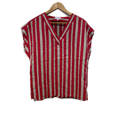 Claudie Pierlot Womens Top Size 40 Black  / Red / Striped / White 