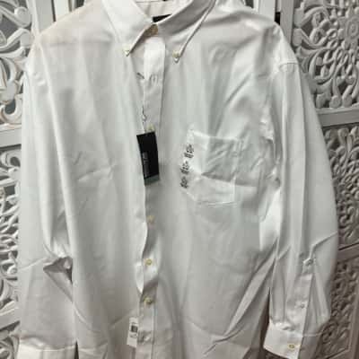 Kenneth Cole Reaction Mens Size XL Business Shirt / Long Sleeve Shirt White 