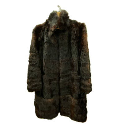 Stephen Dattner Womens  Fur Coat Brown 