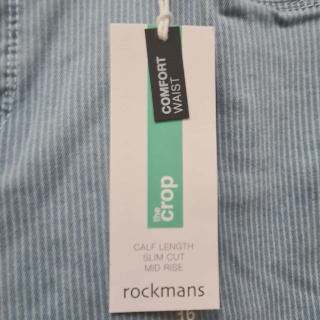 Rockmans Womens Size 16 Pinstripe 3/4 pants