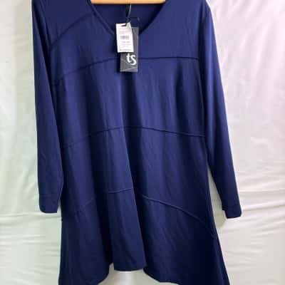 Taking Shape Womens Long Sleeve Shirt Blue