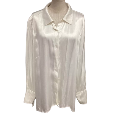 Basque  Size 18 Long Sleeve Shirt Pearl 