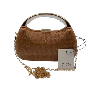 Gregory Ladner Women’s Evening Bag / Handbag / Shoulder Bag Brown / Gold 