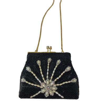  Womens Small 12cm x 10cm Beaded Bag