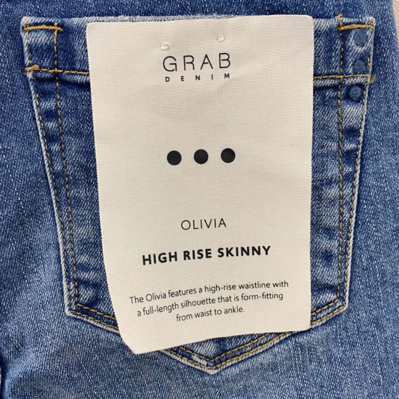 Grab Denim Womens Size 24 Skinny/High 