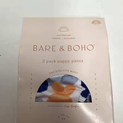 NEW - BARE & BOHO 2 pack nappy pants  one size fits most