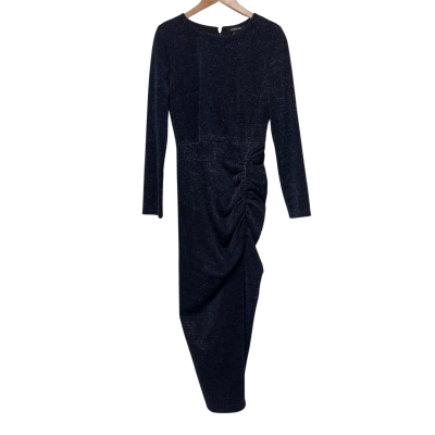 Mossman Lurex Dress  Size 12 Navy Blue 