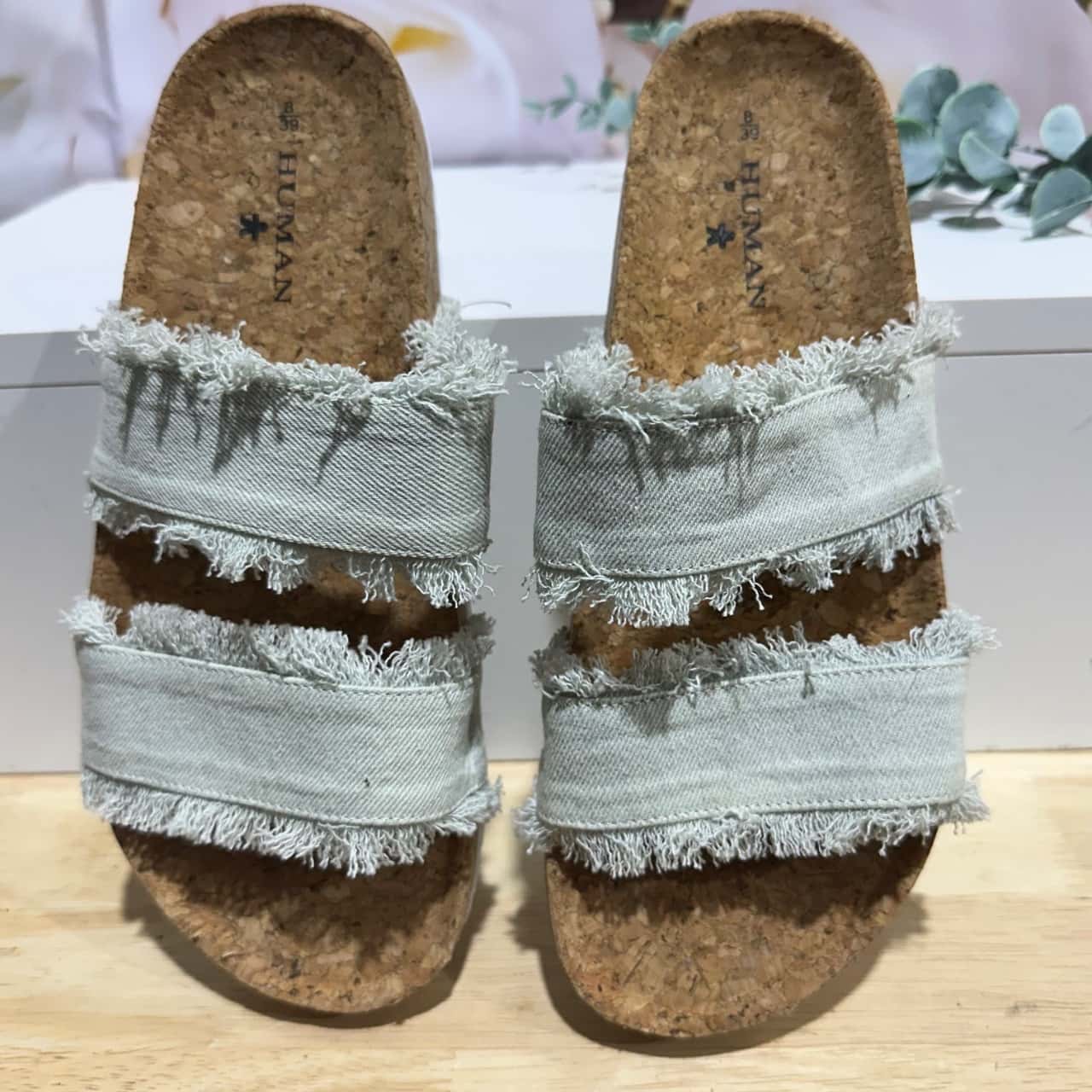 Womens Ladies Flat Slides Size 39 Shoe Perfect for Summer