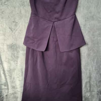 Saba Womens  Size 12 Strapless Dress Navy Blue 